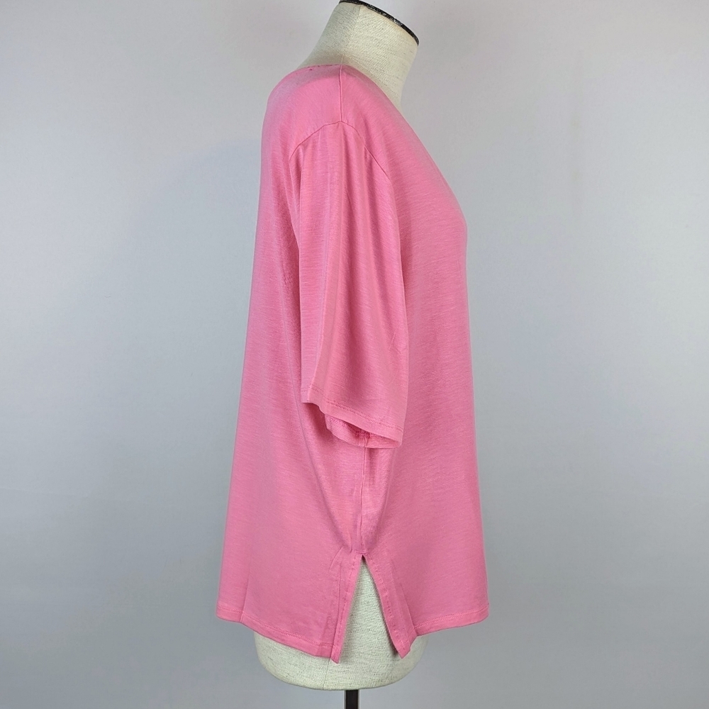 Athleta Nighttime Bliss Sleep Lounge T Short Sleeve Relaxed Fit Hot Pink XL NWT - Picture 5 of 13